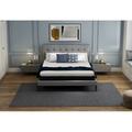 Homeroots 10.5 in. Lux Gel Infused Memory Foam & High Density Foam Mattress, White & Black - Twin Size 391622